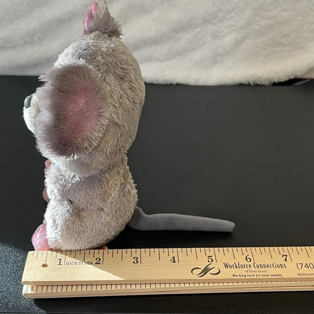 Ty Beanie Boos Squeaker the Mouse Plush Holding Cheese Stuffed Animal 2015 Toy